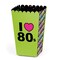 Big Dot of Happiness 80's Retro - Totally 1980s Party Favor Popcorn Treat Boxes - Set of 12
